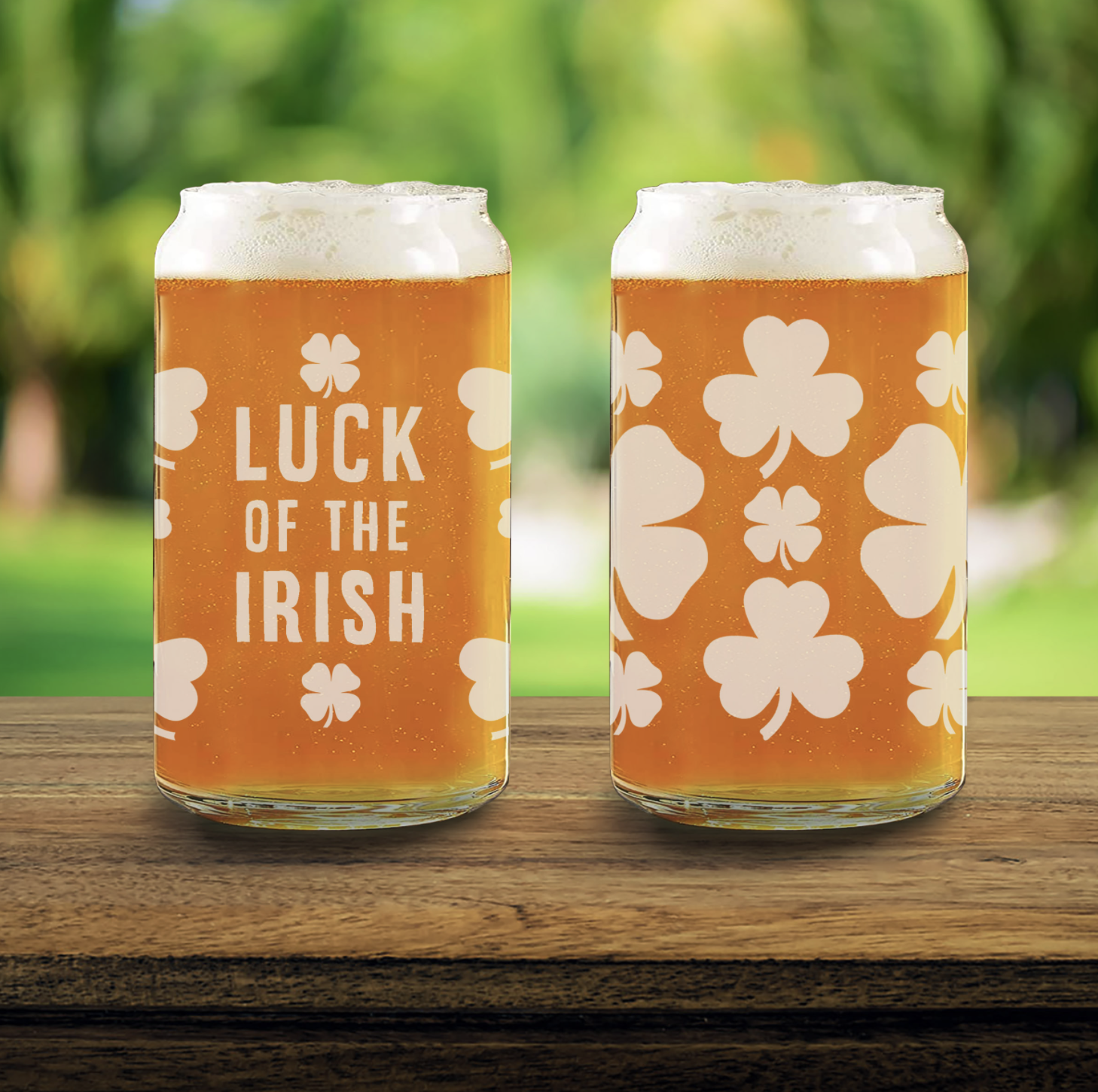 Shamrock Beer Glass