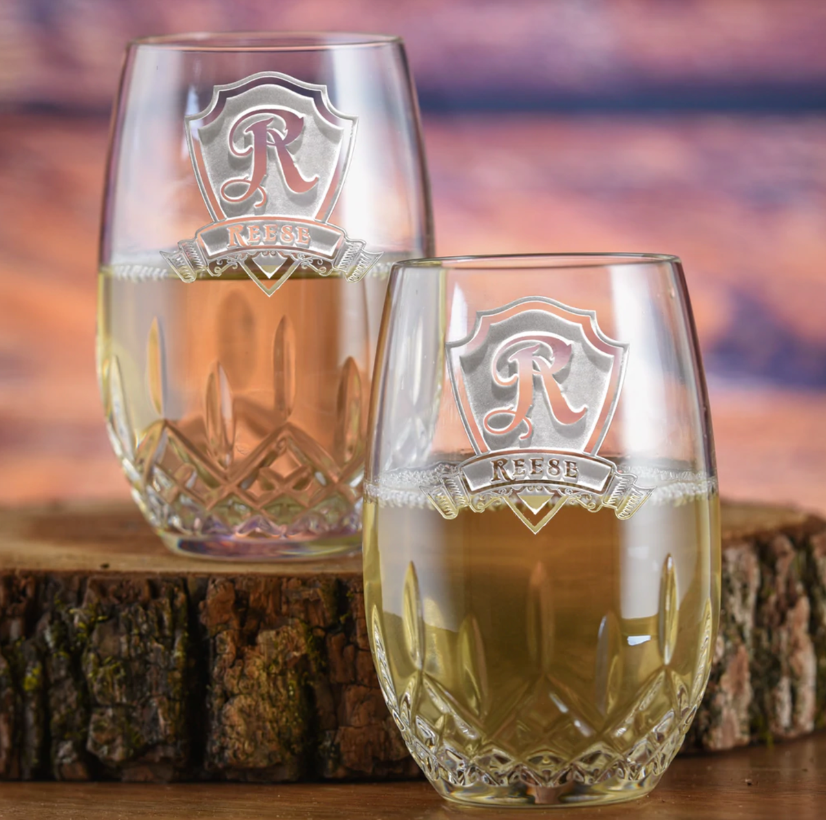 Anniversary Crystal Wine Set