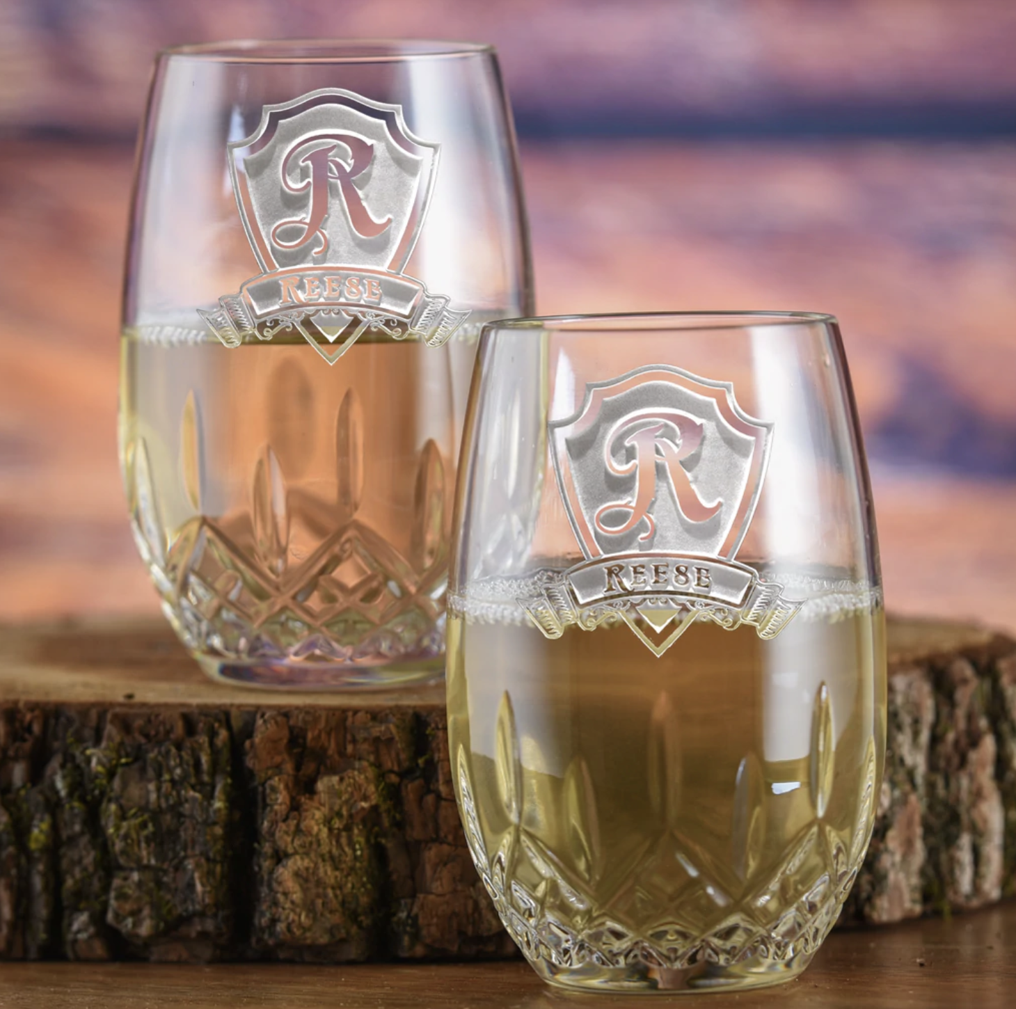 Anniversary Crystal Wine Set