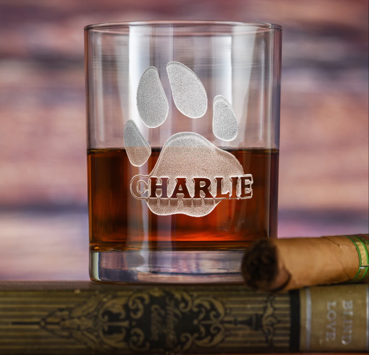 Dog Lover Whiskey Glass