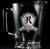 Sand Engraved Beer Pitcher