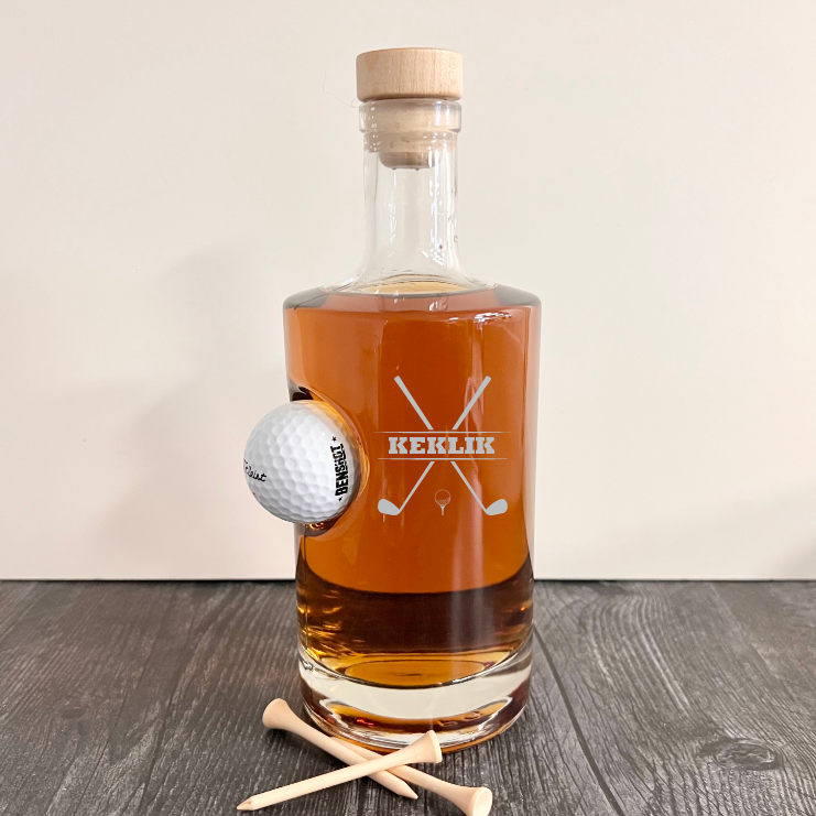 Personalized Whiskey Golf Enthusiast Gift Set
