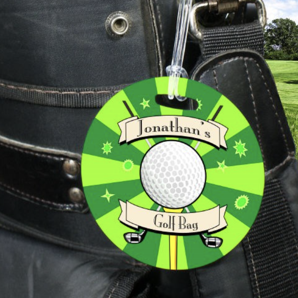 golf bag tag