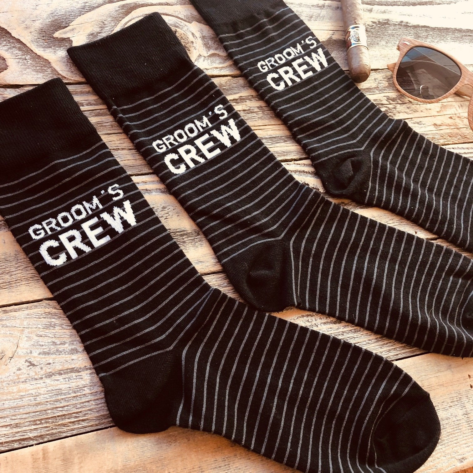 Groomsmen Black Socks