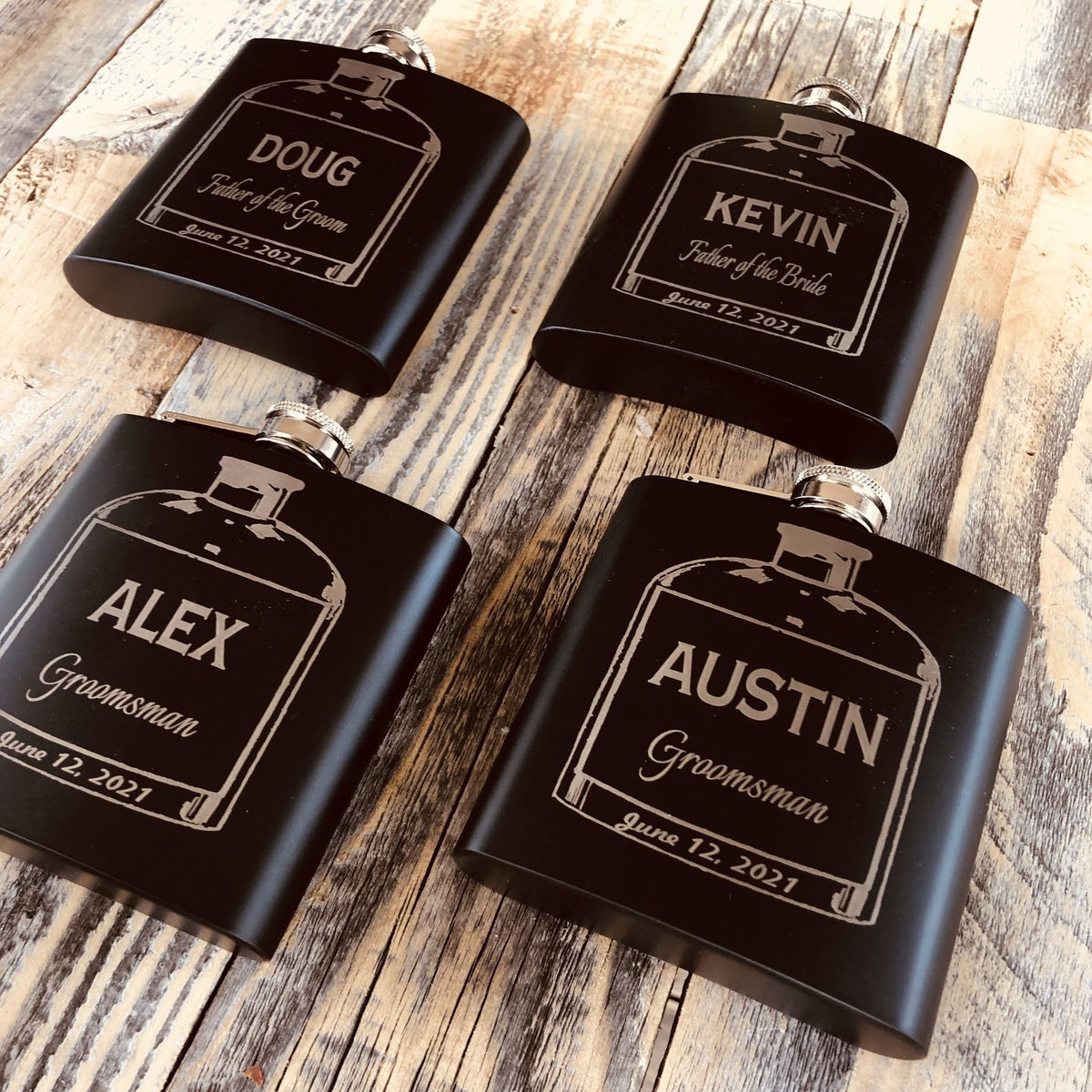 Custom Wedding Flask