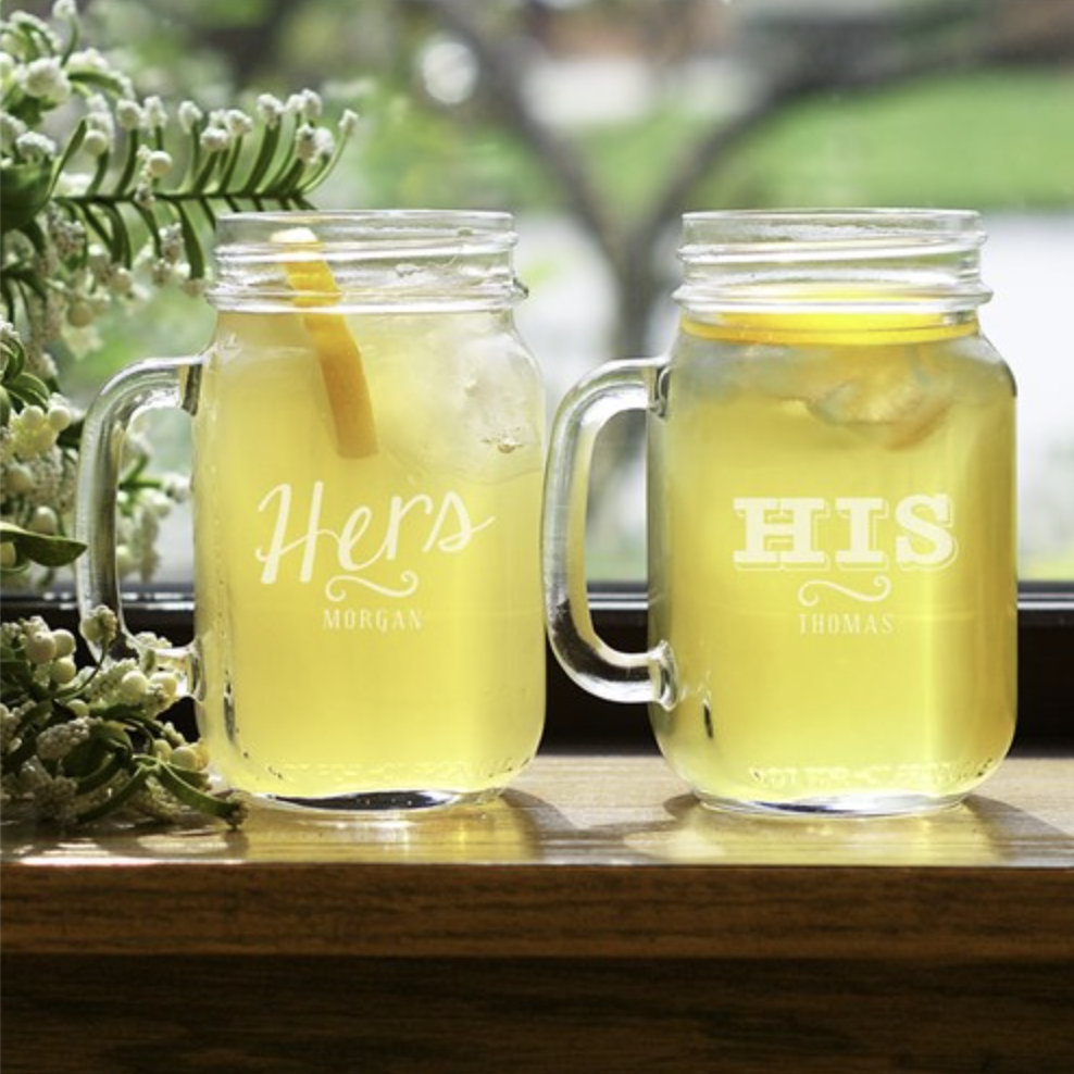 His and Hers Mason Jar