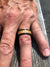 Black Tungsten and Oak Wood Ring