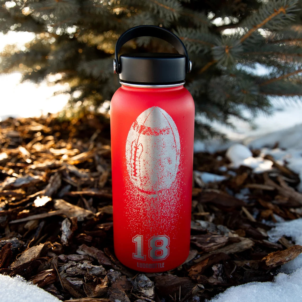 32oz Football Water Bottle