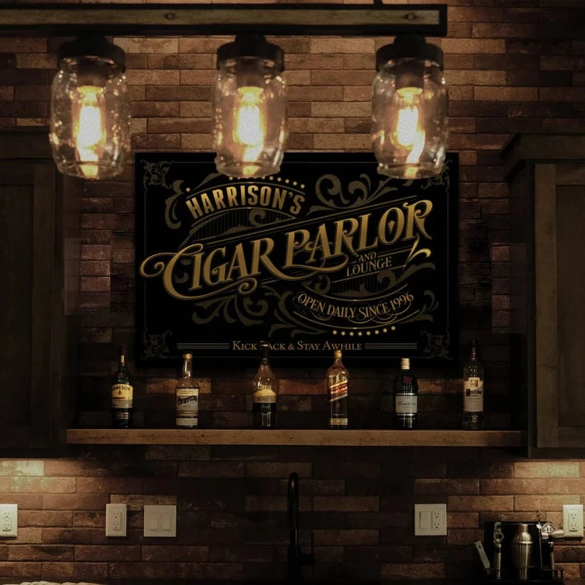 Personalized Cigar Parlor Sign