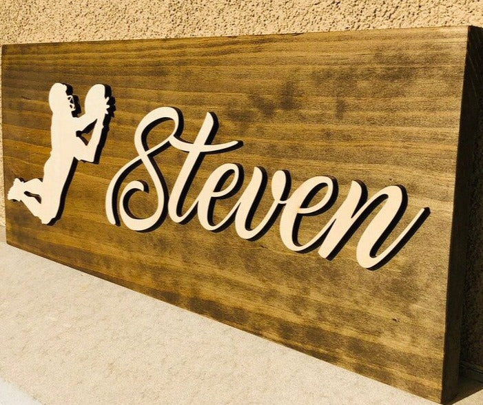 Wooden Sports Sign