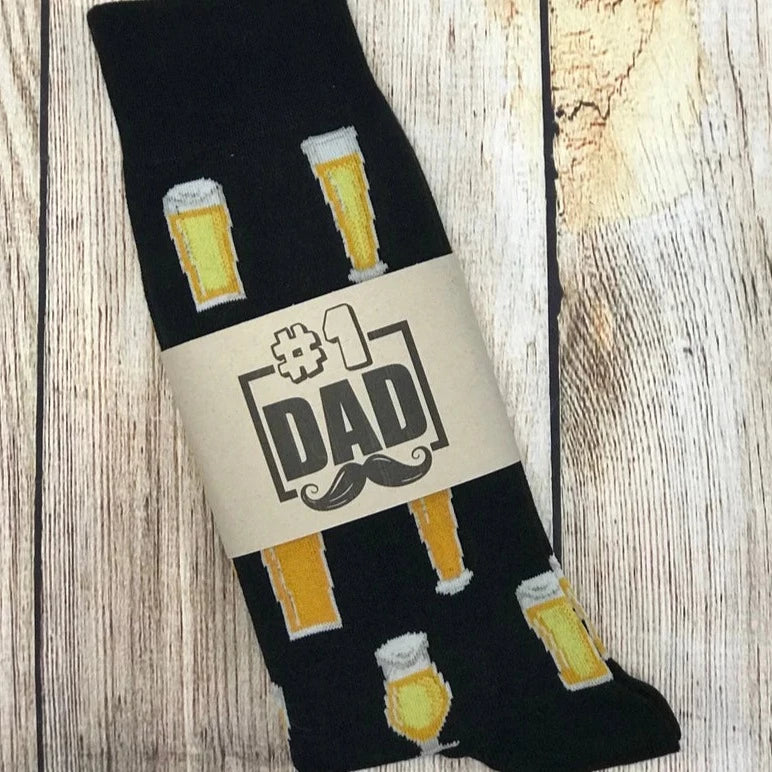 #1 Dad Beer Socks