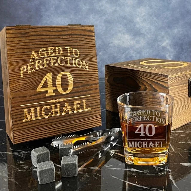 Whiskey Glasses And Bullet Whiskey Stones Set In Unique Ammo Box Display |  Ideal Groomsmen Gifts Whiskey Gifts For Men | Bourbon Whiskey Cocktail