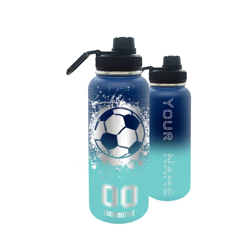 Personalised Name Custom Gift Water Bottle Engraved, Gym Bottle