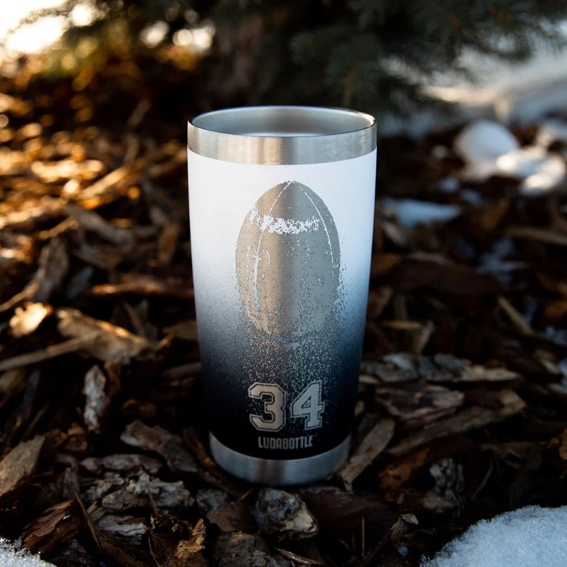 20oz Football Personalized Tumbler