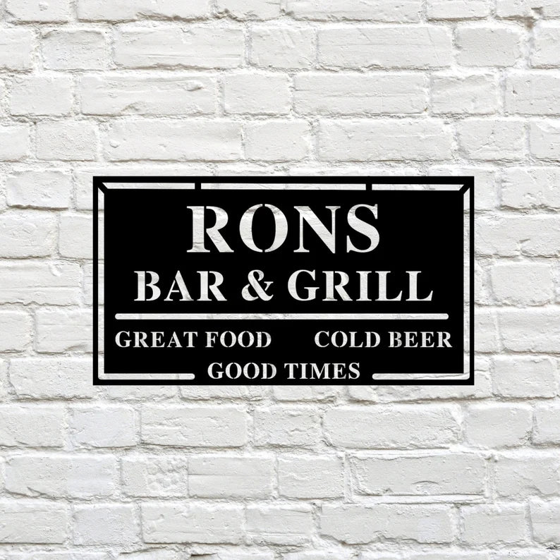 Custom Bar & Grill Sign