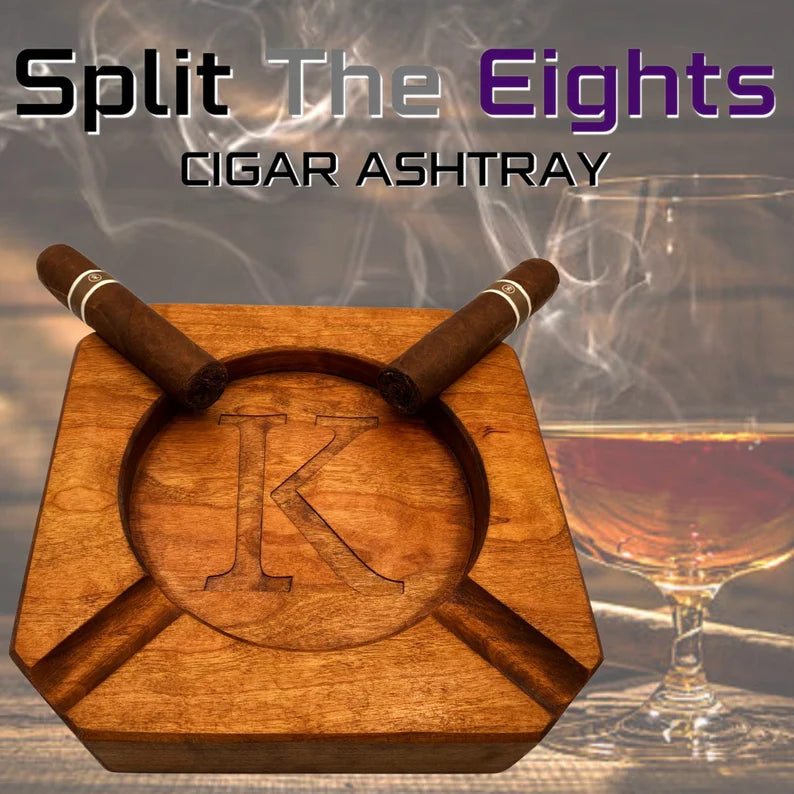 Personalized Wood Cigar Ashtray