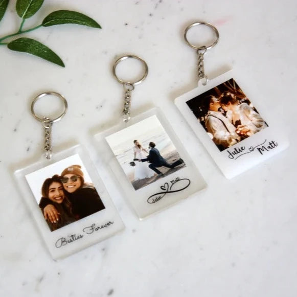 Couples Photo Keychain