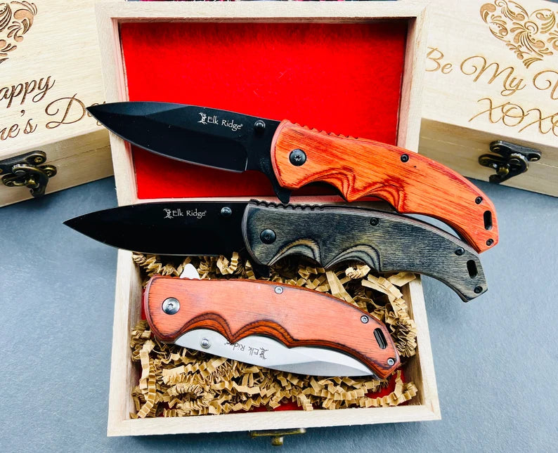 Valentines Engraved Pocket Knife & Gift Box