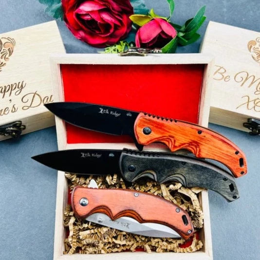 Valentines Engraved Pocket Knife &amp; Gift Box