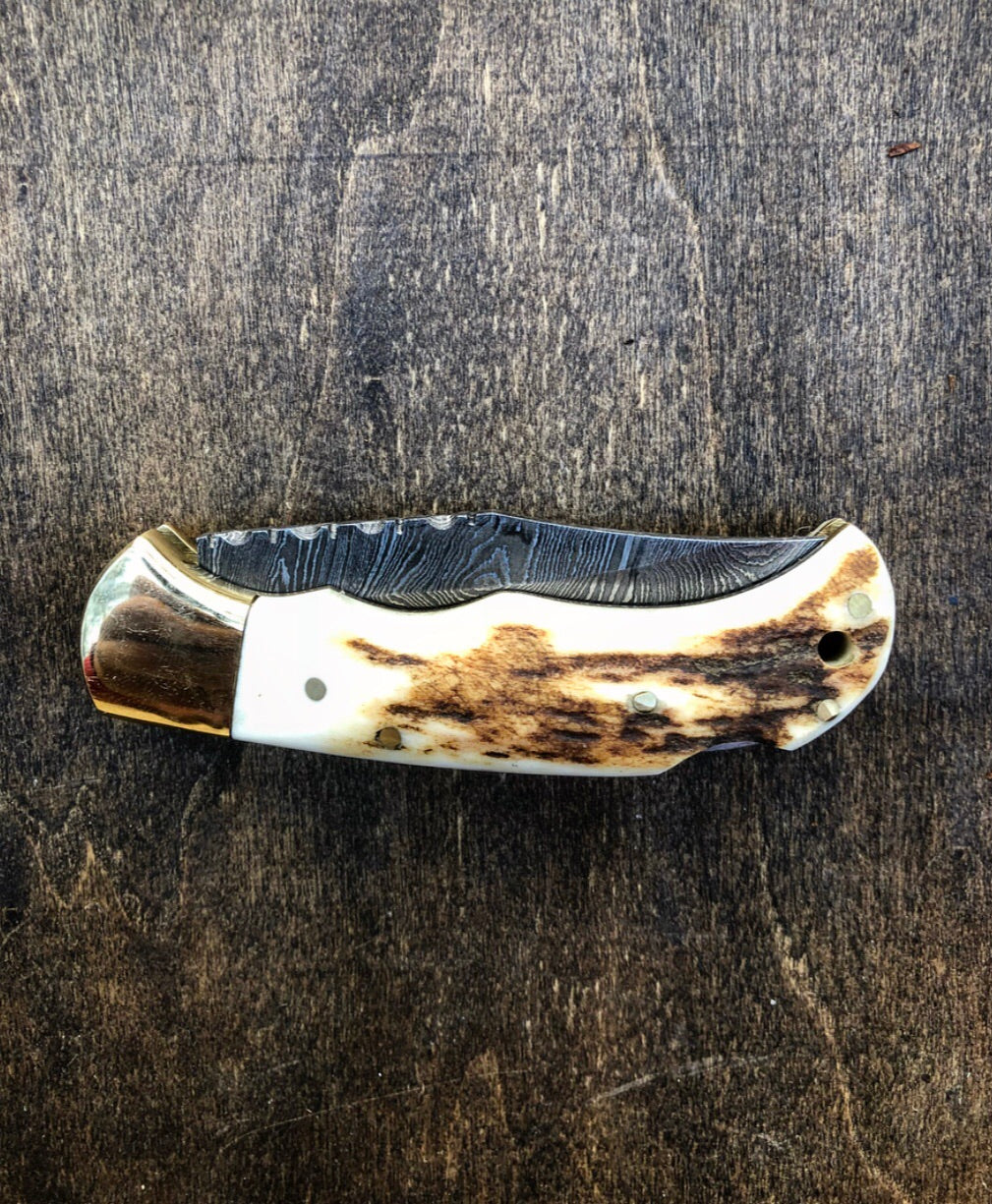 Deer Antler Pocket Knife