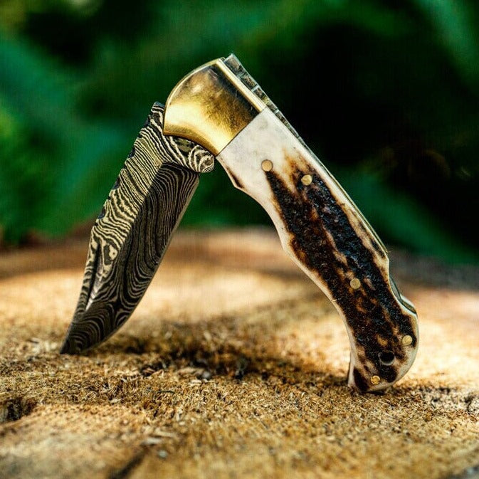 Deer Antler Pocket Knife