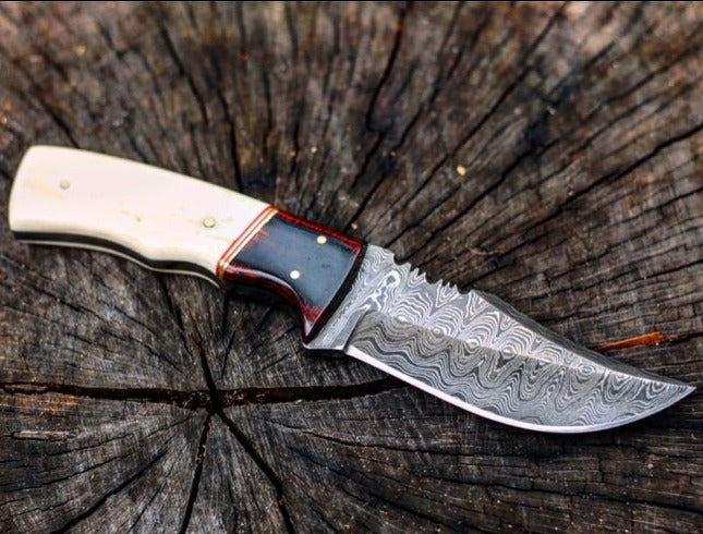 Fixed Blade Damascus Hunting Knife