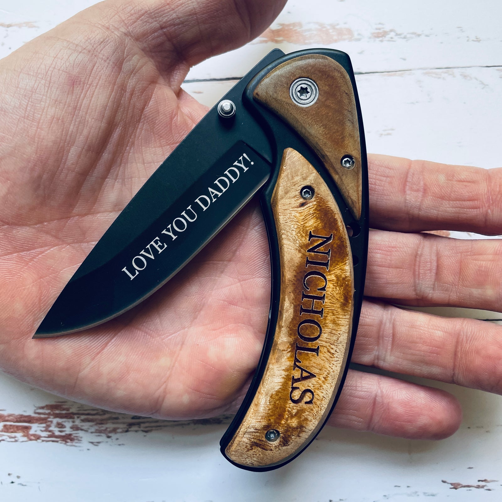 Handmade Pocket Folding Knife / Personalized / Hand Made knife / Fold Knife / Wedding Gift 2024 - Best Gift Item / Best gift Item