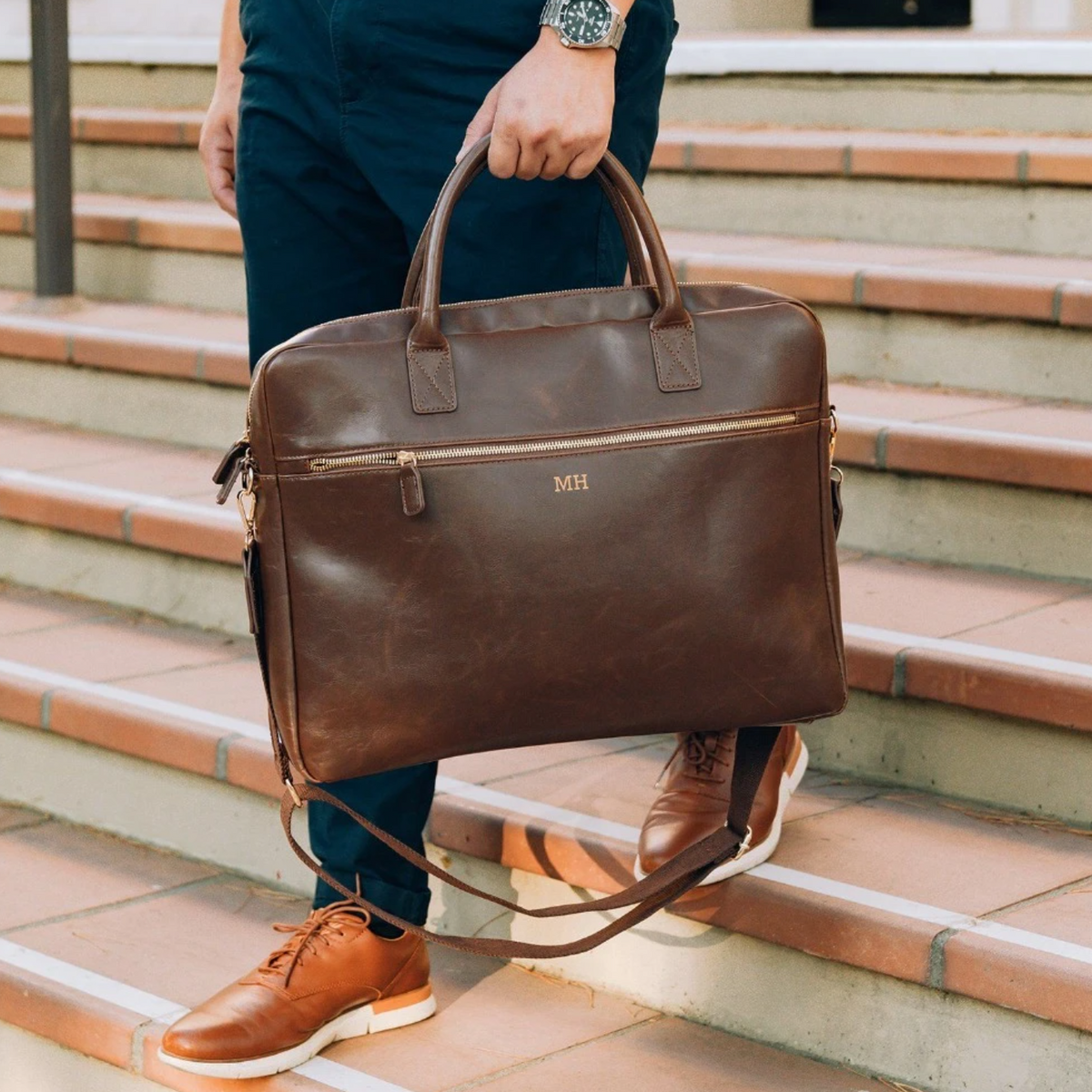 leather laptop bag