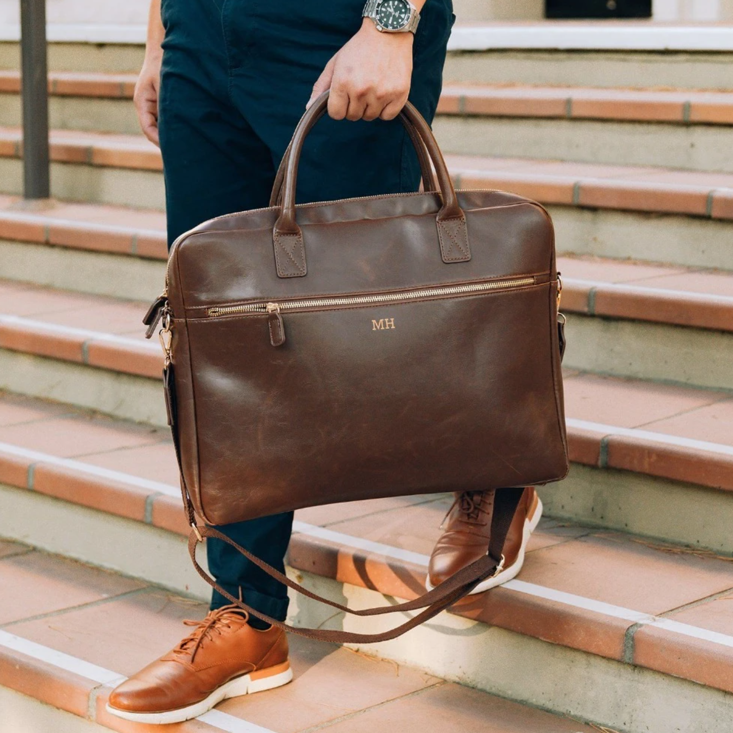 leather laptop bag