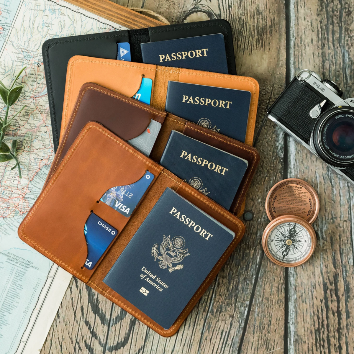 Leather Passport Holder