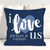 I Love Us Throw Pillow