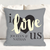 I Love Us Throw Pillow