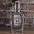 Monogramed Glass Flask