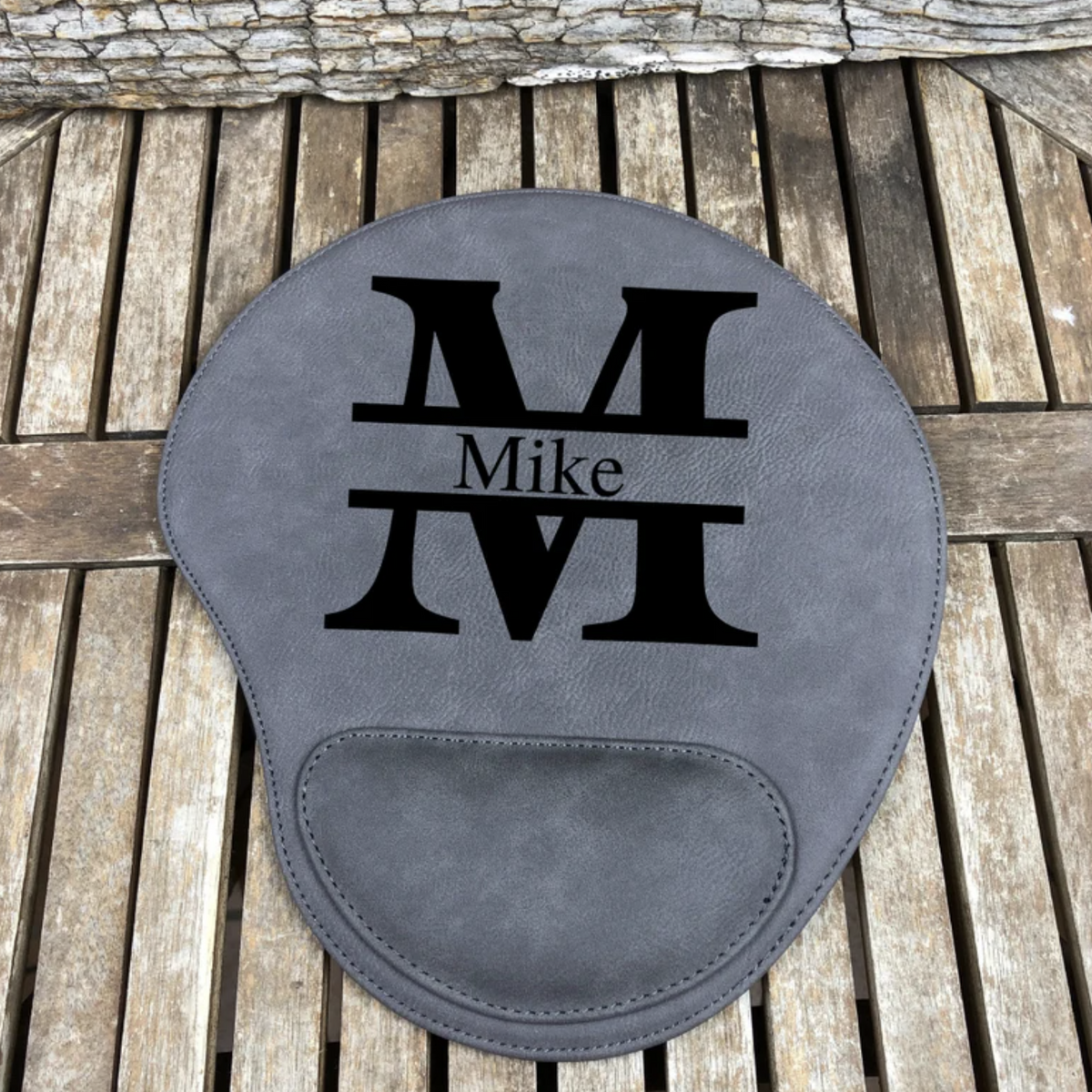 personalized leather mousepad