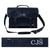 Navy Leather Messenger Bag