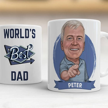 Large Personalized Coffee Mugs for Men - Definition of a Dad or