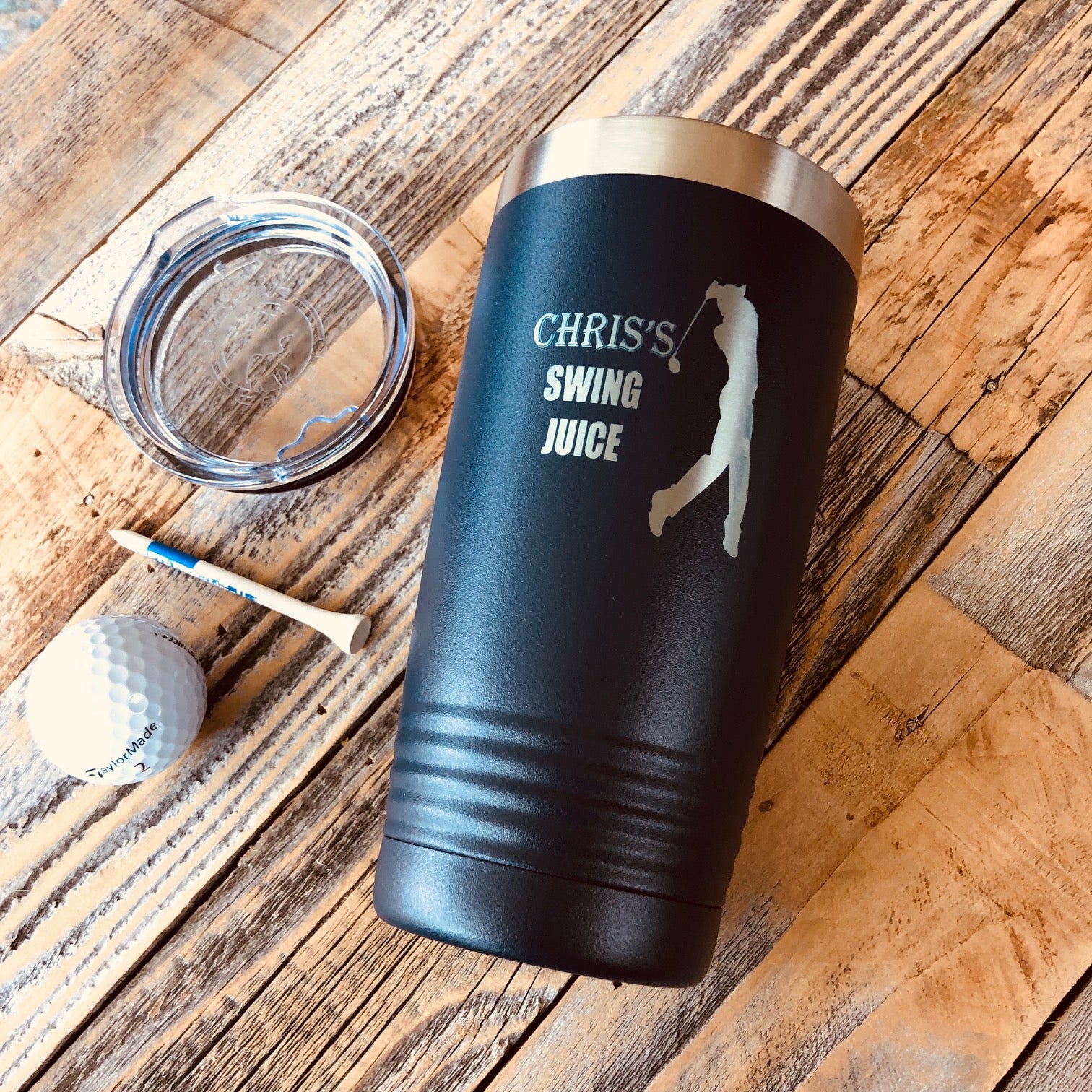 Custom Personalized Gold Tumbler