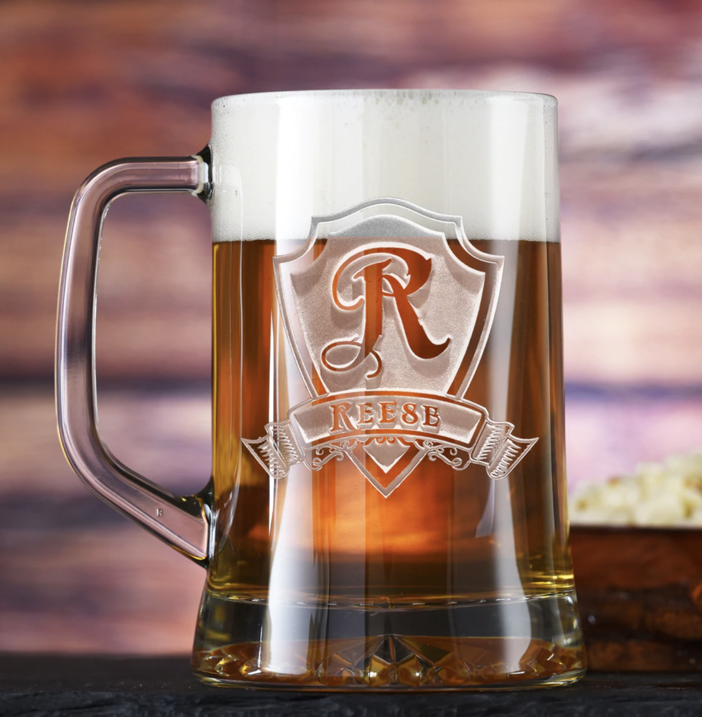 Personalized Beer Can Glass