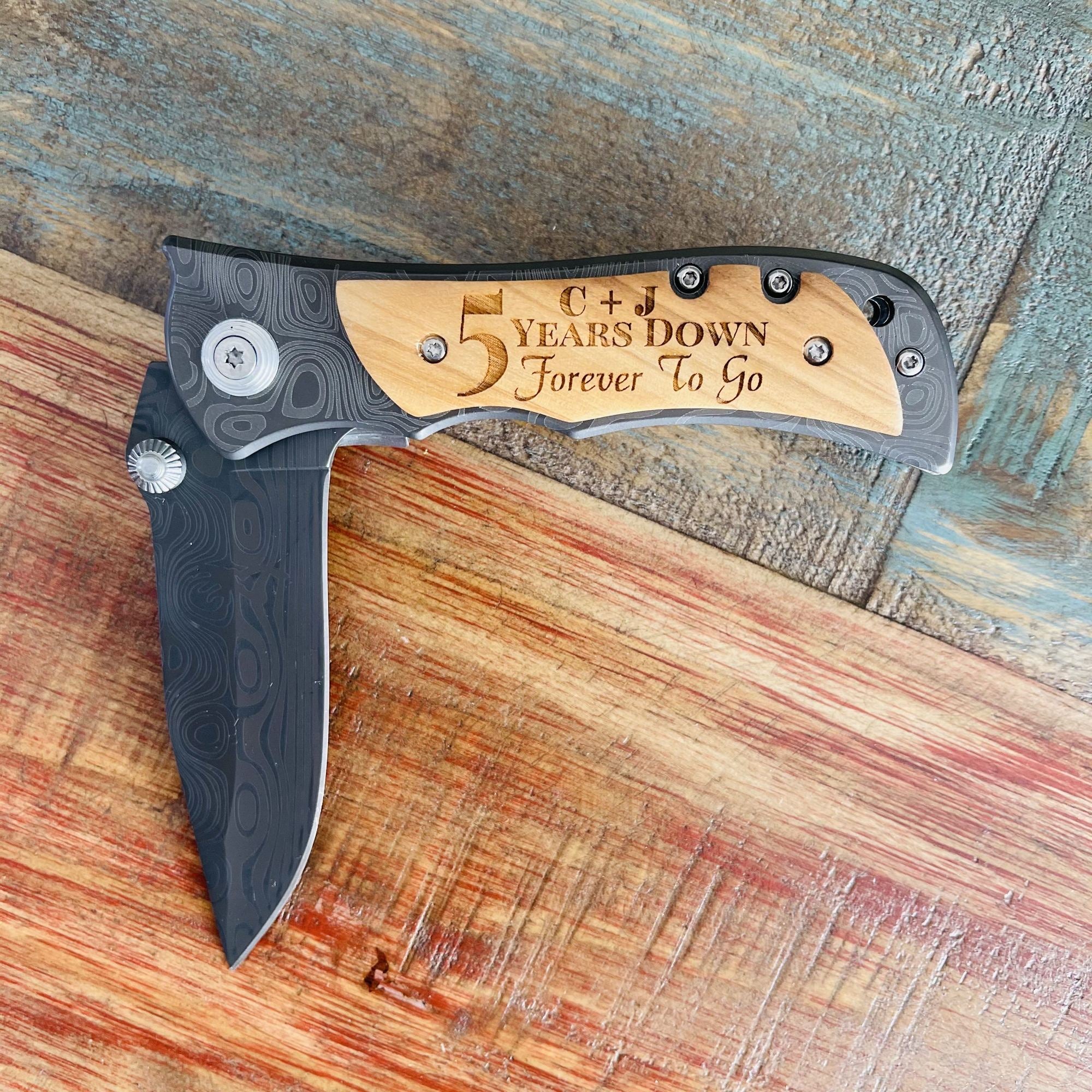  Personalized Engraved Pocket Knife With Gift Box