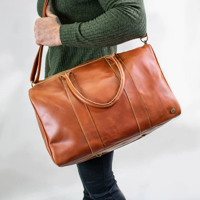 Compact Leather Duffle