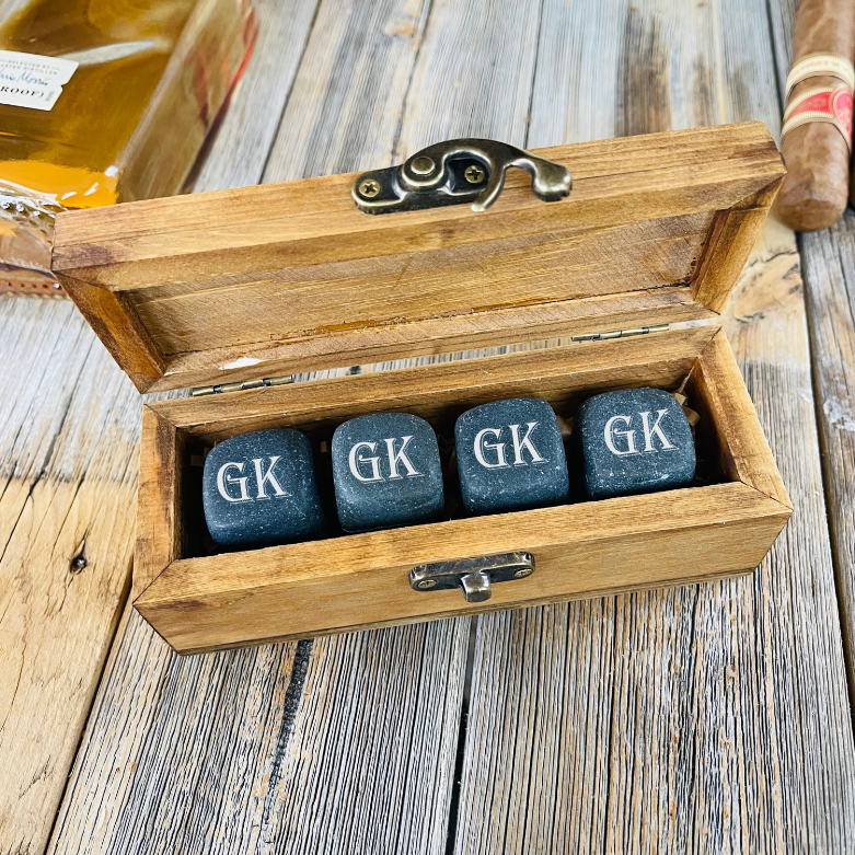 Personalized Whiskey Stones — Maddie & Co.