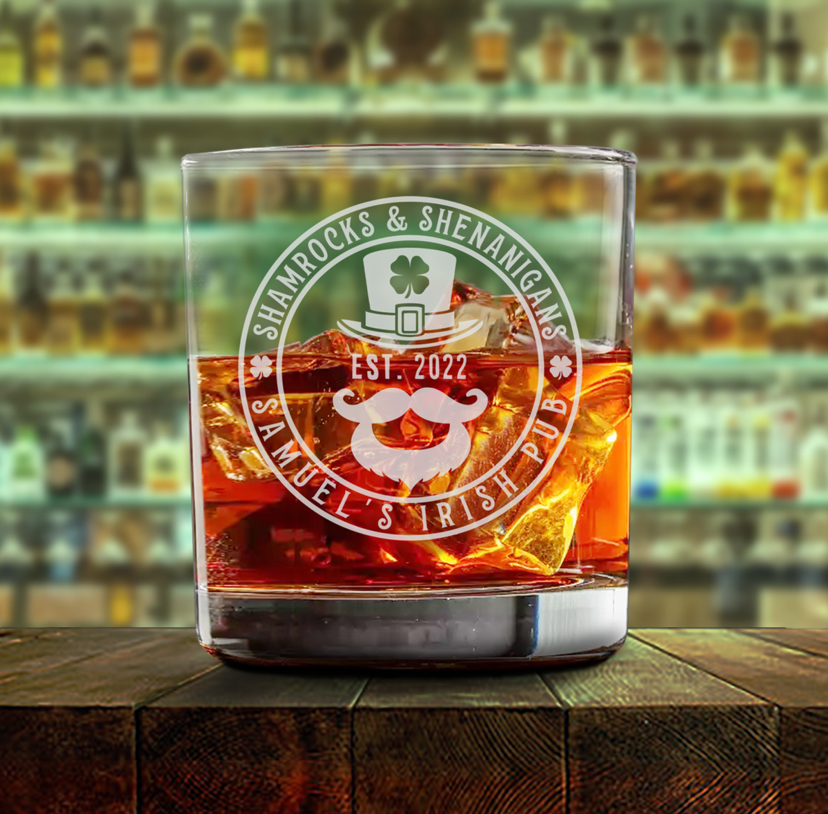 St. Patrick&#39;s Day Whiskey Glass