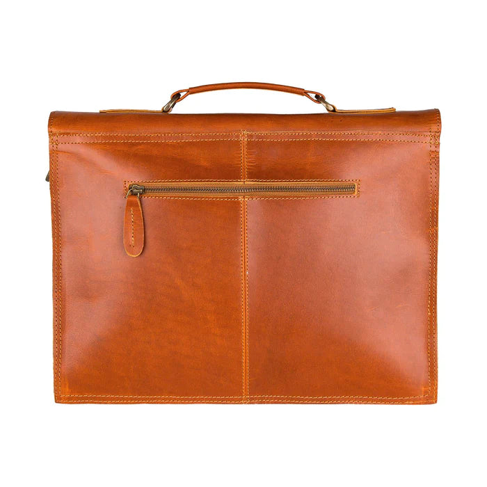 Custom Tan Satchel