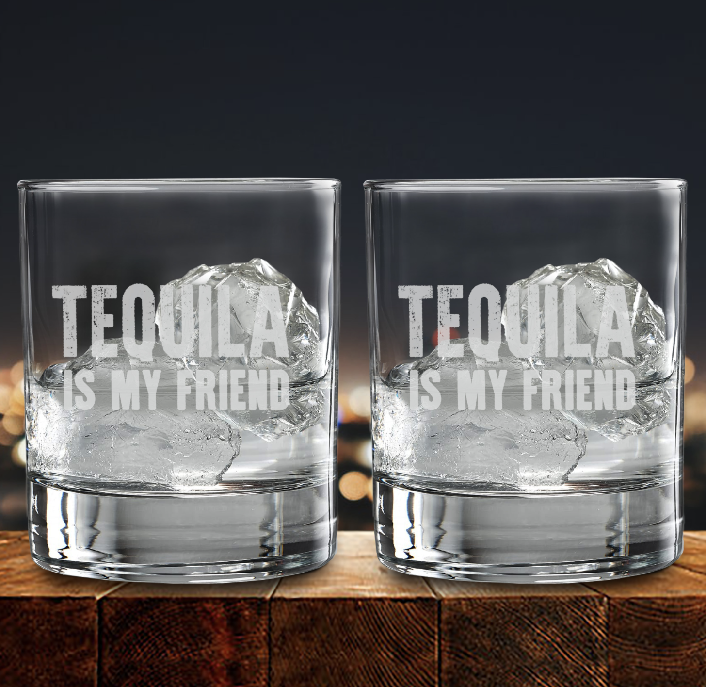 Tequila Is My Friend Glass