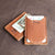 Brown Leather Card Holder and Money Clip