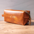 Monogrammed Leather Dopp Kit